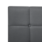 Boxspringbett Stoff ADMIRAL 180 x 200 cm Dunkelgrau
