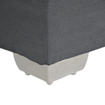 Boxspringbett Stoff ADMIRAL 180 x 200 cm Dunkelgrau
