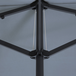 Sonnenschirm 460 cm SIBILLA Grau