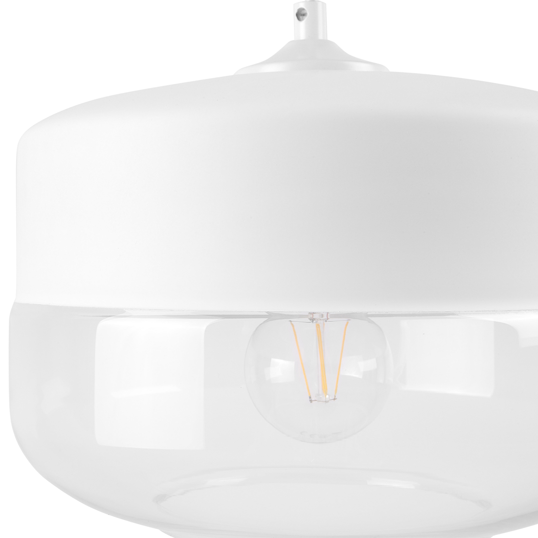Hängelampe MURRAY Glas Weiss