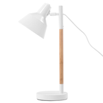 Schreibtischlampe ALDAN verstellbar Metall Weiss