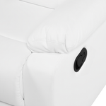 3-Sitzer Sofa Kunstleder weiss verstellbar BERGEN