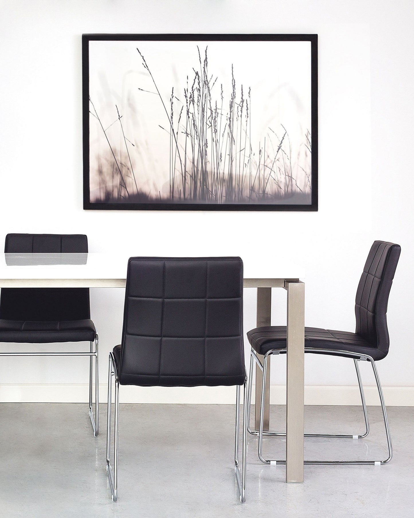 Esszimmerstuhl 2er Set KIRON Kunstleder Schwarz