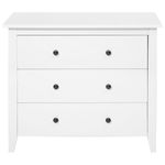Kommode mit 3 Schubladen TORRANCE 80 cm Weiss