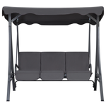 Hollywoodschaukel GARBO Metall Dunkelgrau