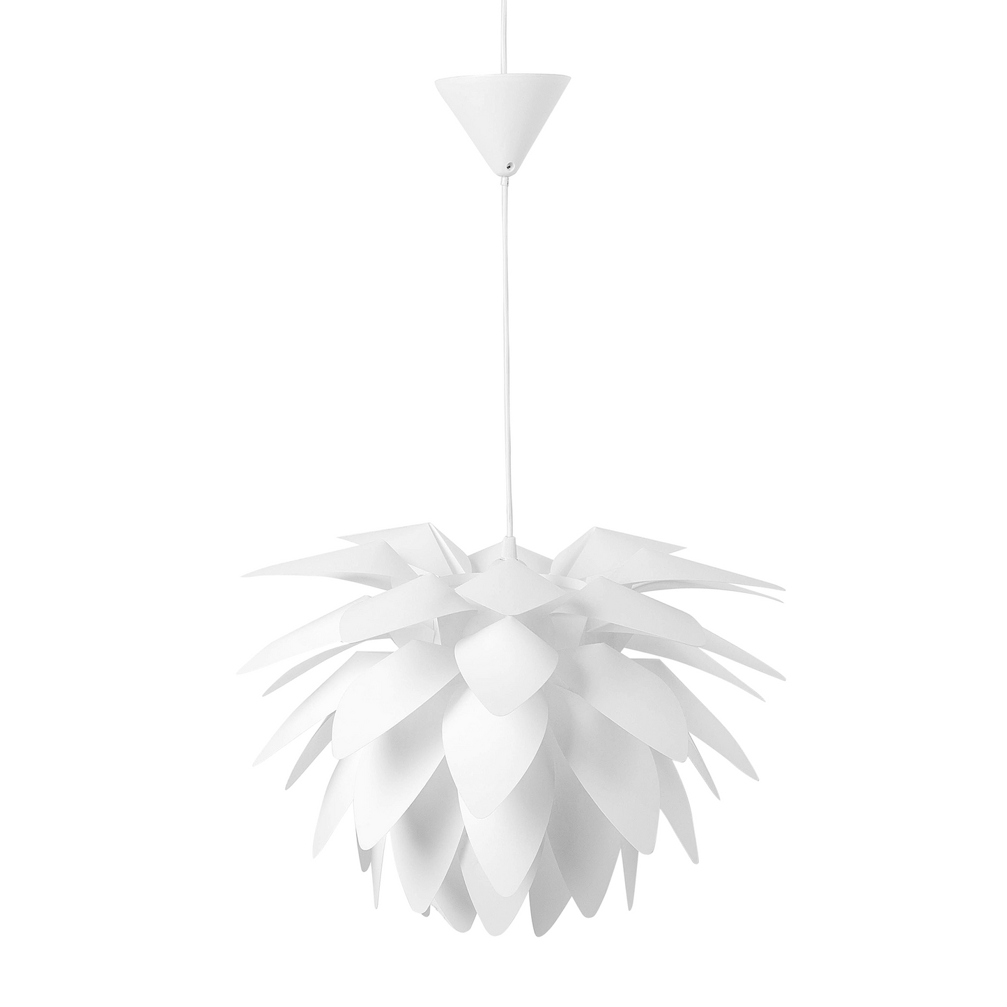 Hängelampe weiss 50 cm Blumenform MUSONE
