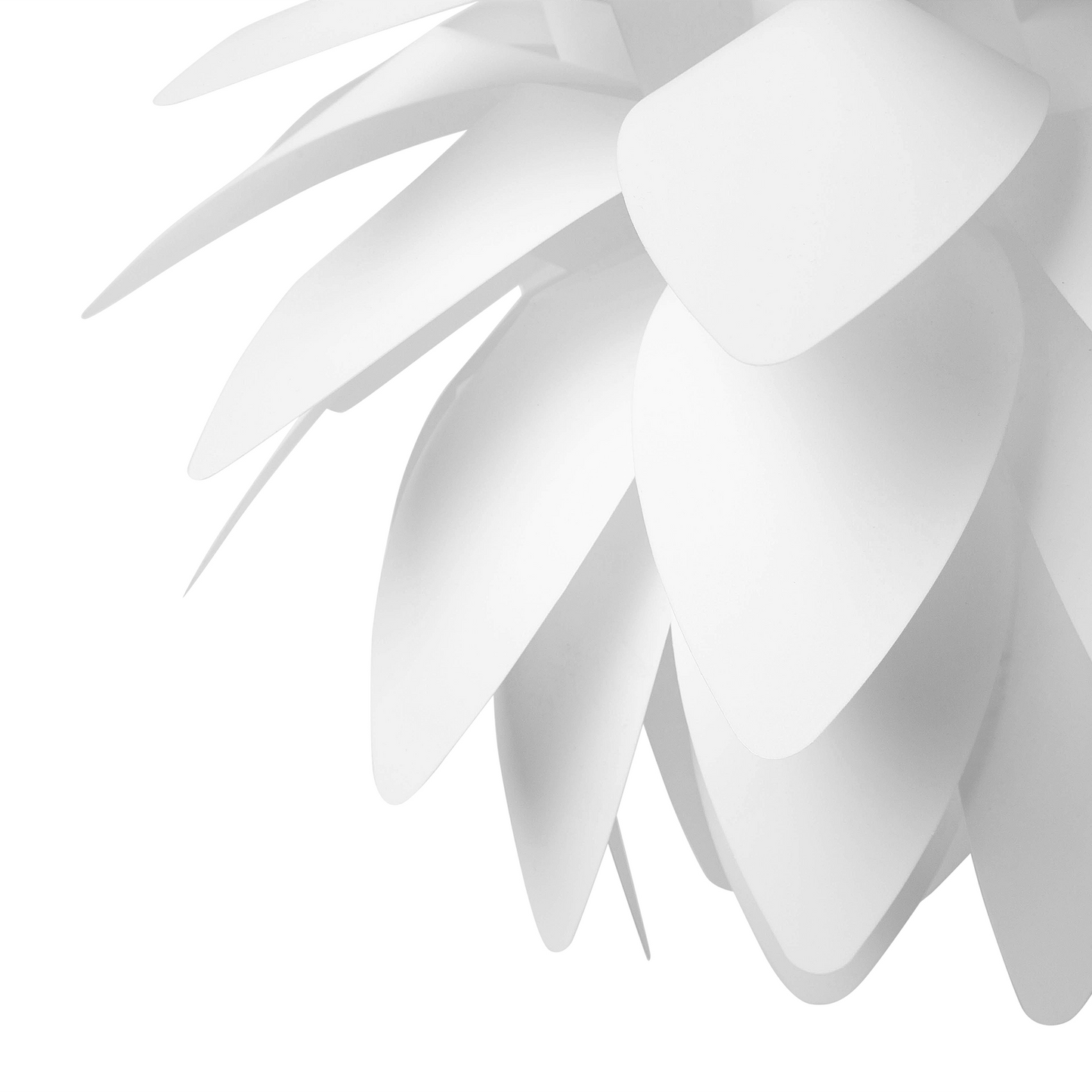 Hängelampe weiss 50 cm Blumenform MUSONE