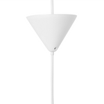 Hängelampe weiss 50 cm Blumenform MUSONE