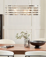 Hängelampe CAVONE Kristall Silber