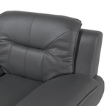 Clubsessel Kunstleder Grau LEIRA