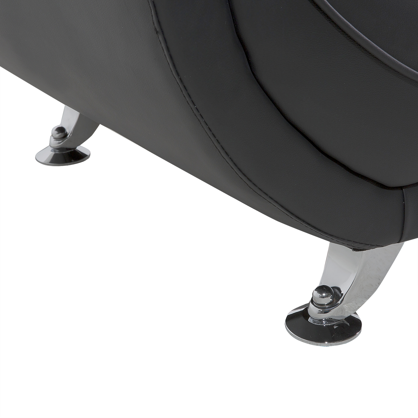 Clubsessel Kunstleder Grau LEIRA