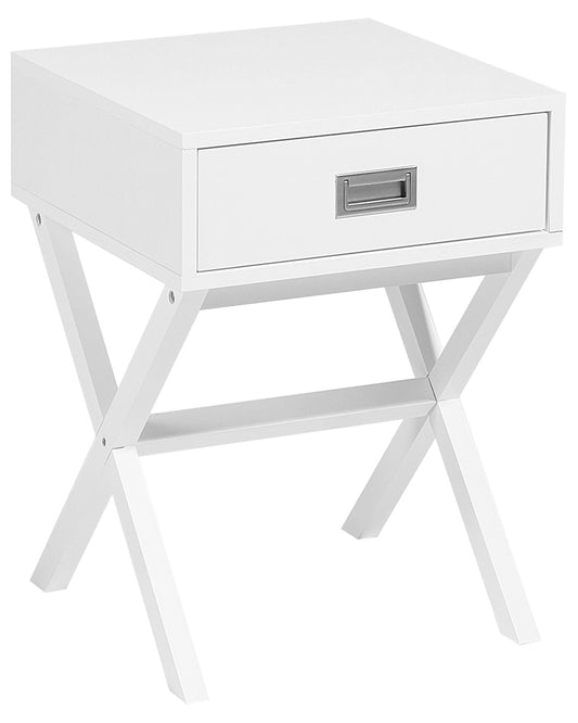 Nachttisch mit 1 Schublade Weiss MONROE