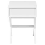 Nachttisch mit 1 Schublade Weiss MONROE