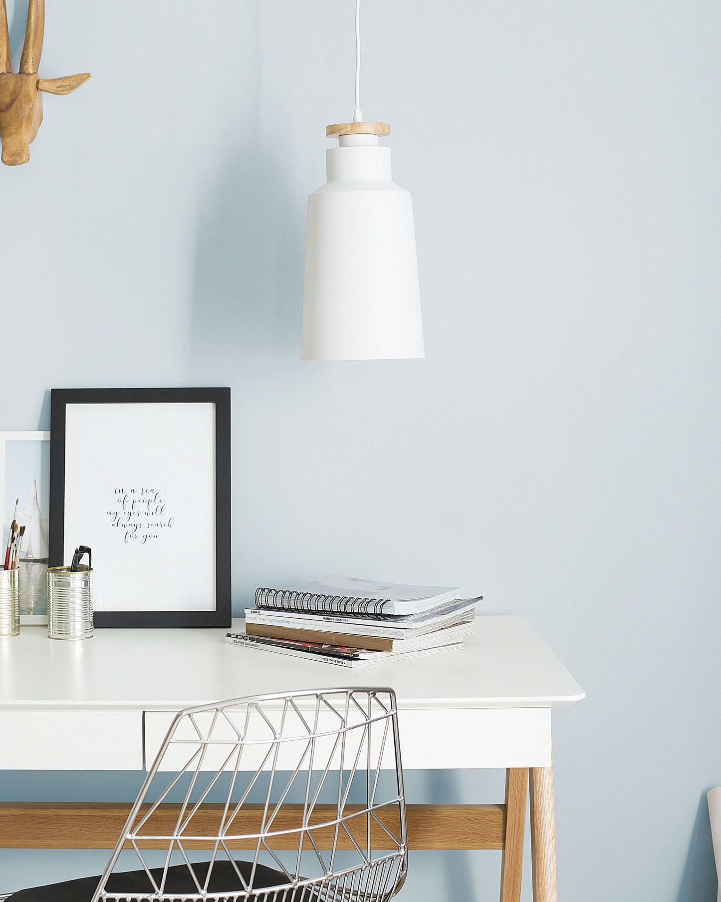 Hängelampe NEVA Metall Weiss