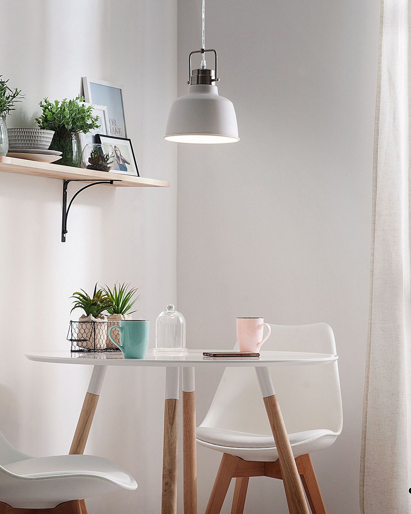 Hängelampe NARMADA Metall Weiss