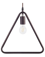 Hängelampe JURUENA Metall Dunkelbraun