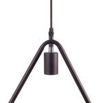 Hängelampe JURUENA Metall Dunkelbraun