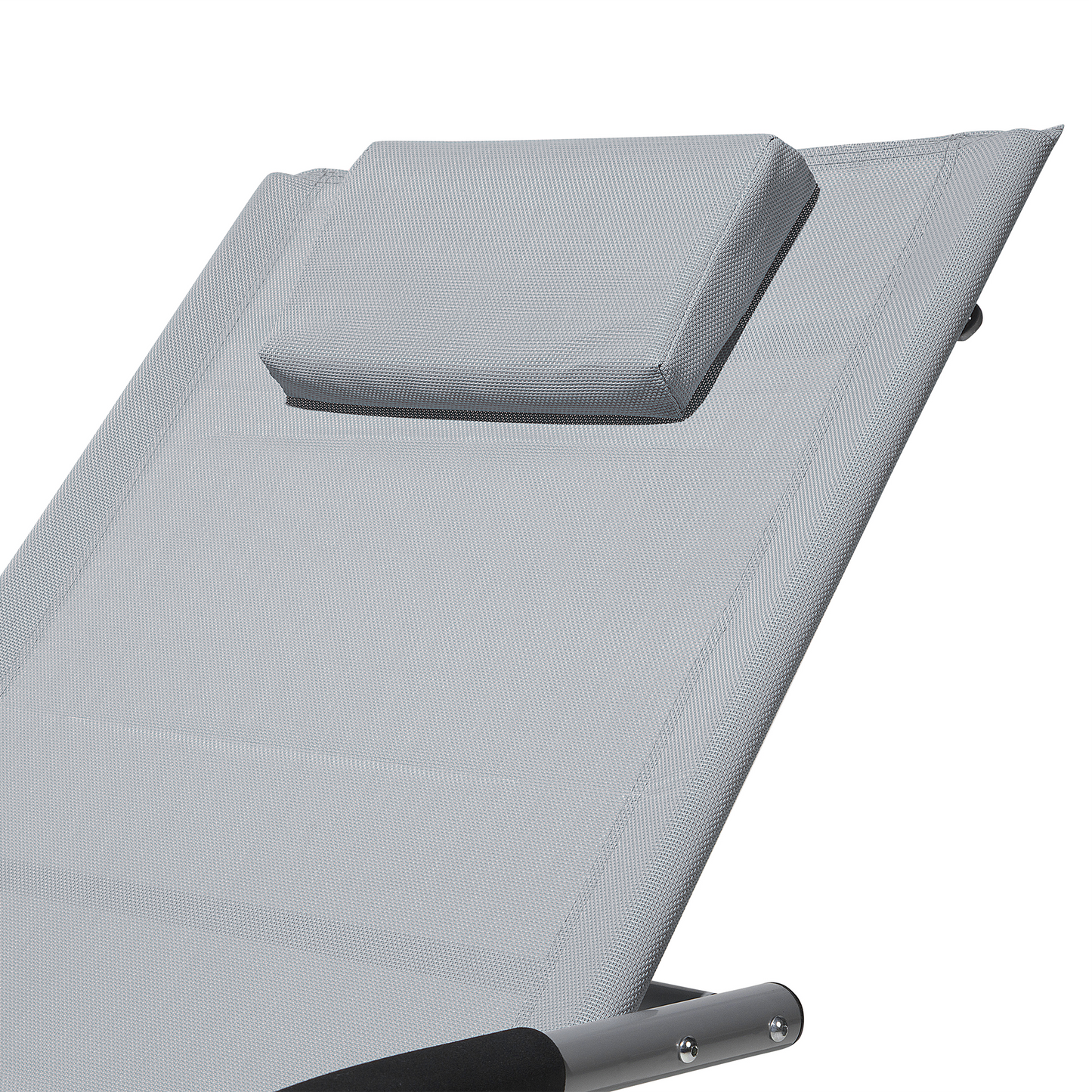 Gartenliege grau Textil Schaukelfunktion CARANO