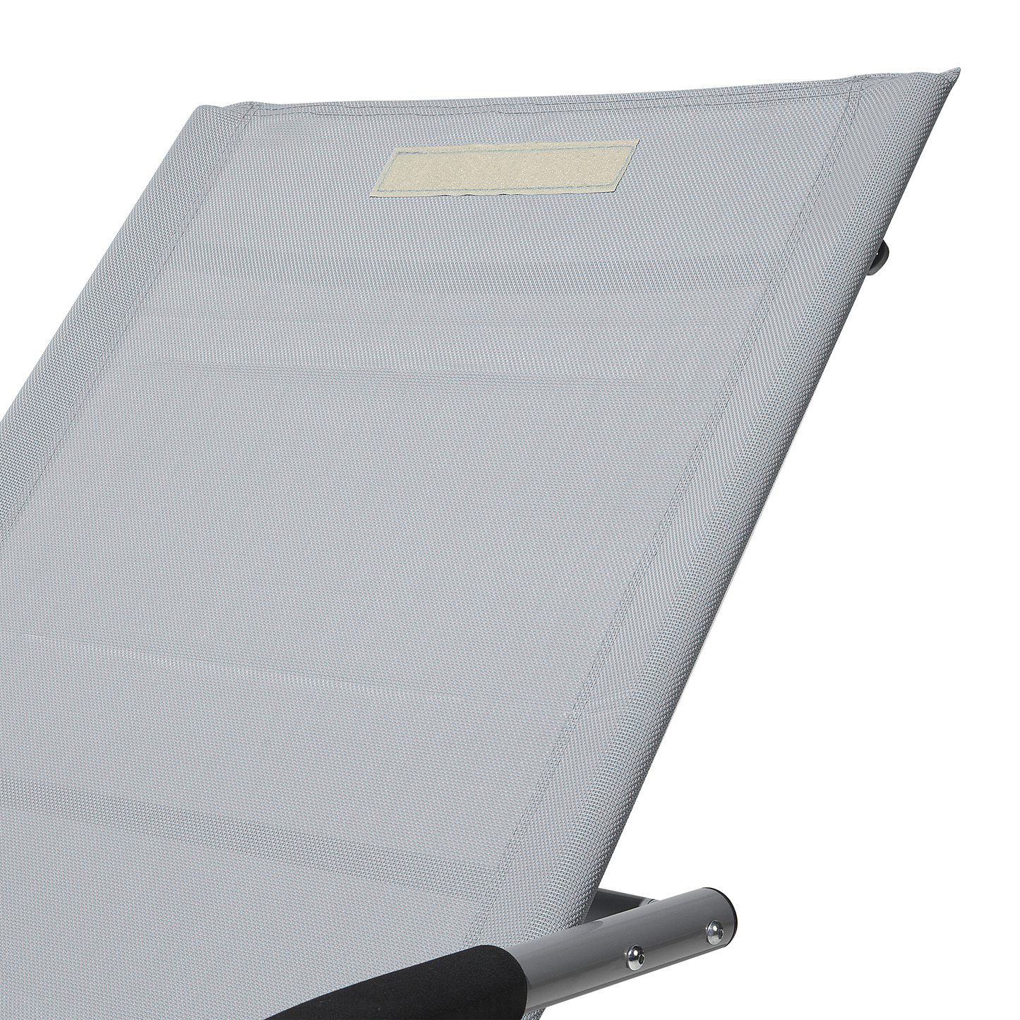 Gartenliege grau Textil Schaukelfunktion CARANO