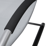 Gartenliege grau Textil Schaukelfunktion CARANO