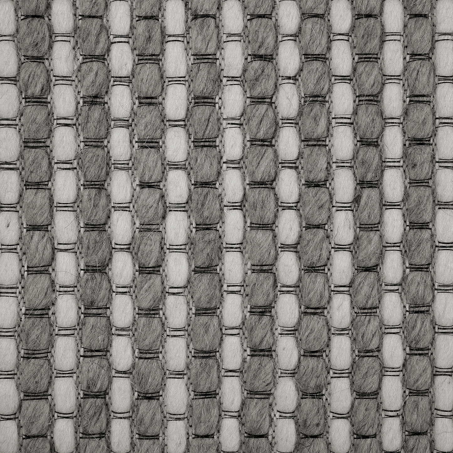 Teppich Wolle dunkelgrau 140 x 200 cm Kurzflor KILIS