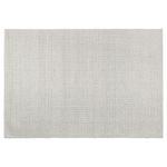 Teppich Wolle hellgrau 140 x 200 cm Kurzflor KILIS