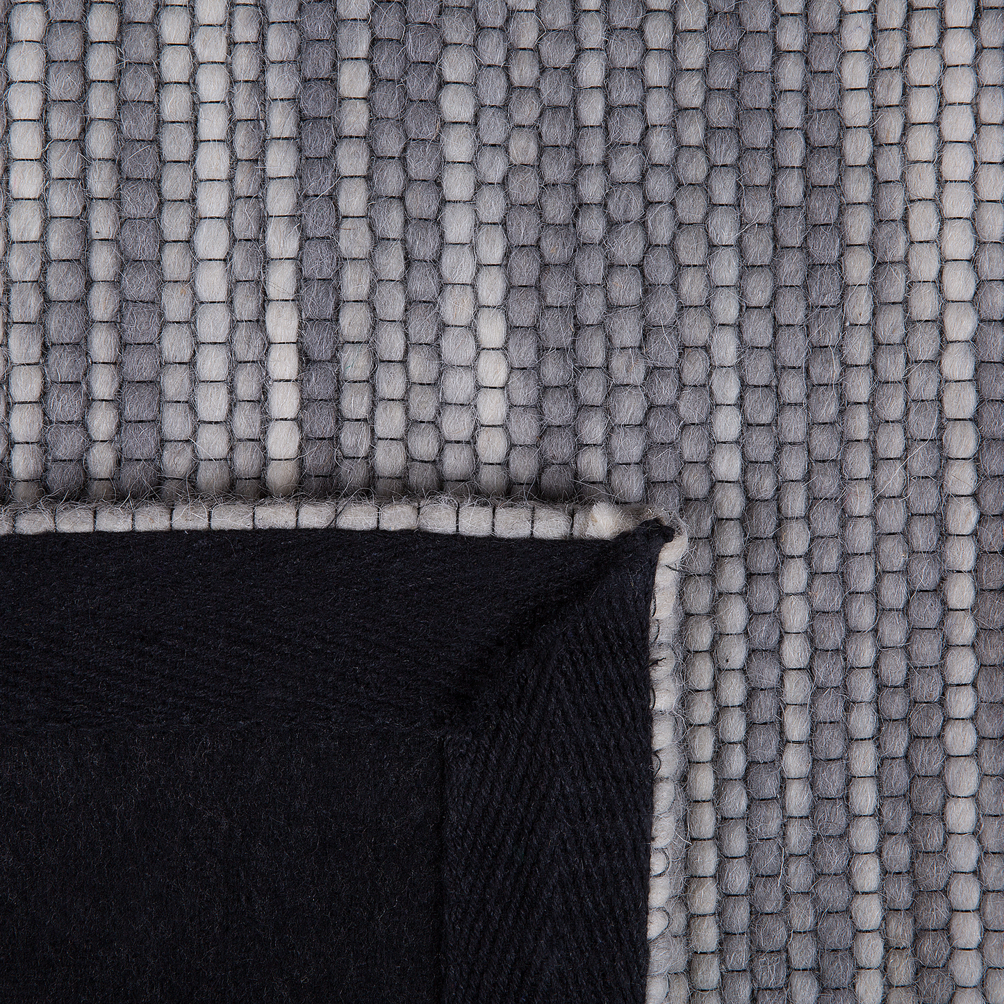 Teppich Wolle grau 160 x 230 cm Kurzflor KAPAKLI