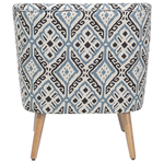 Sessel TUMBA mit Fussstütze Stoff Bunt