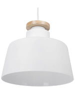 Hängelampe weiss Glockenform DANUBE