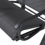 Hollywoodschaukel TESERO Metall Grau