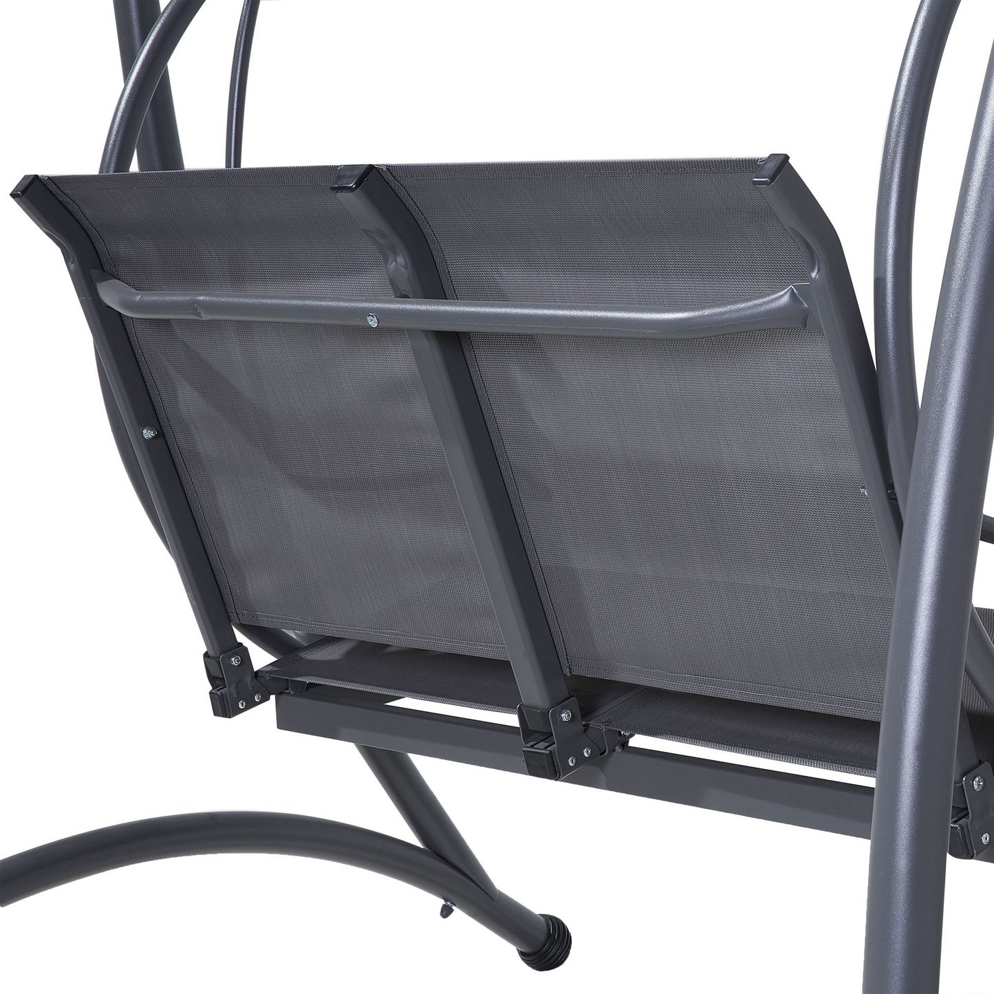 Hollywoodschaukel TESERO Metall Grau