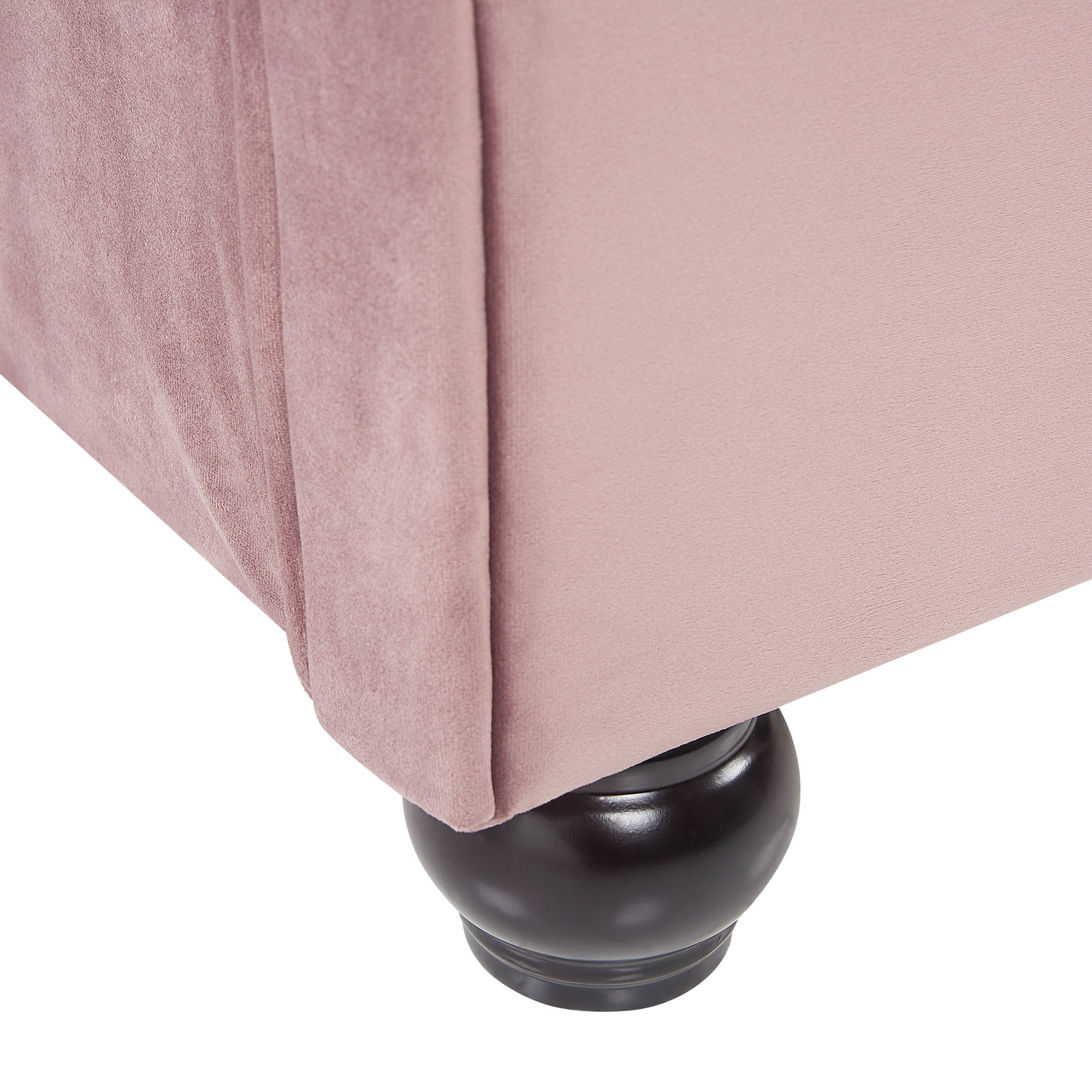 Bett mit Lattenrost Samtstoff AVALLON 180 x 200 cm Rosa