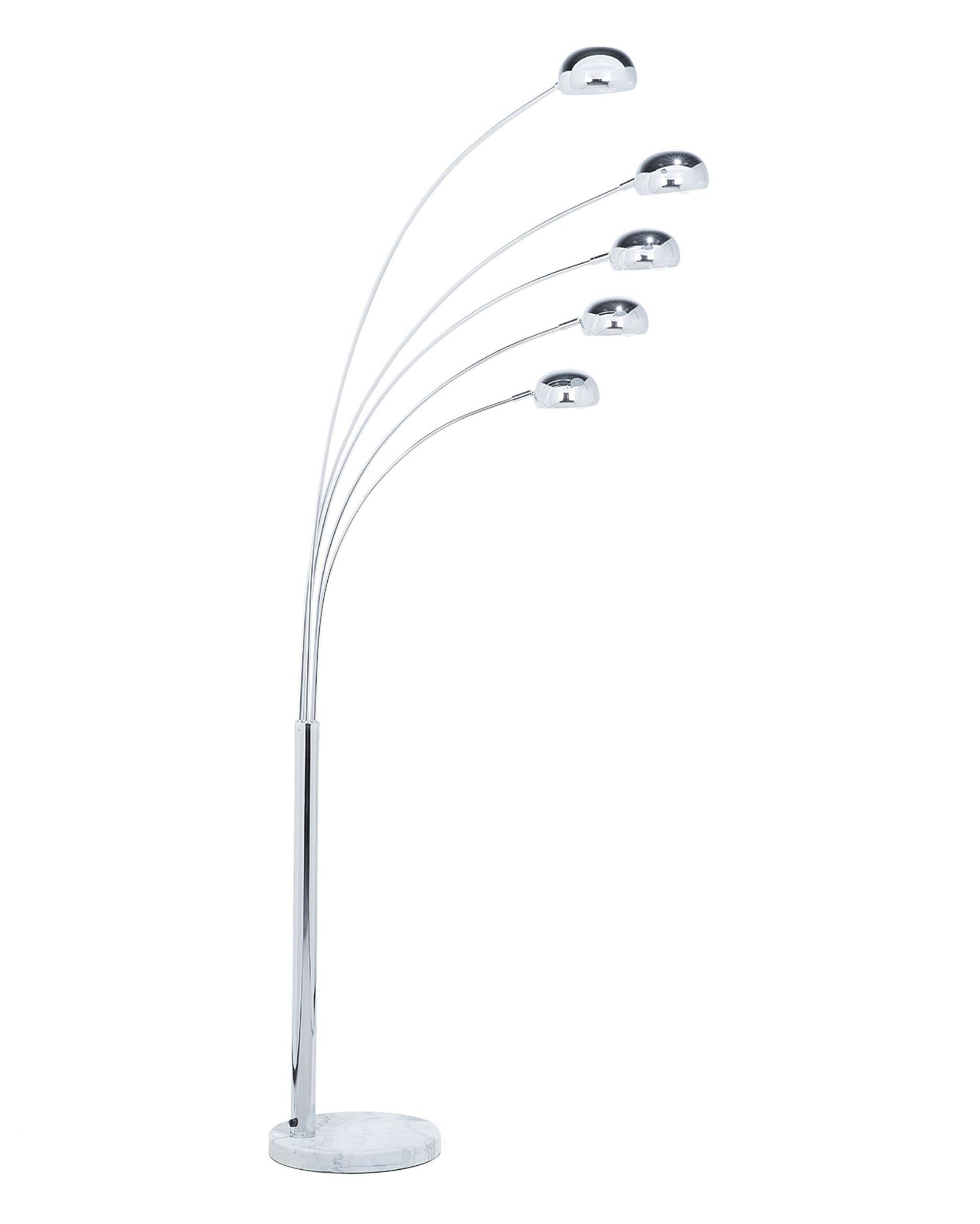 Stehlampe FLINDERS verstellbar Metall Silber