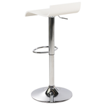 Set mit 2 Barstühlen VALENCIA drehbar Weiss