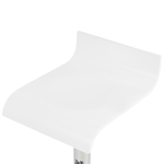 Set mit 2 Barstühlen VALENCIA drehbar Weiss