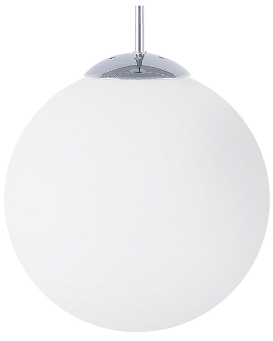 Hängelampe BARROW L Glas Weiss