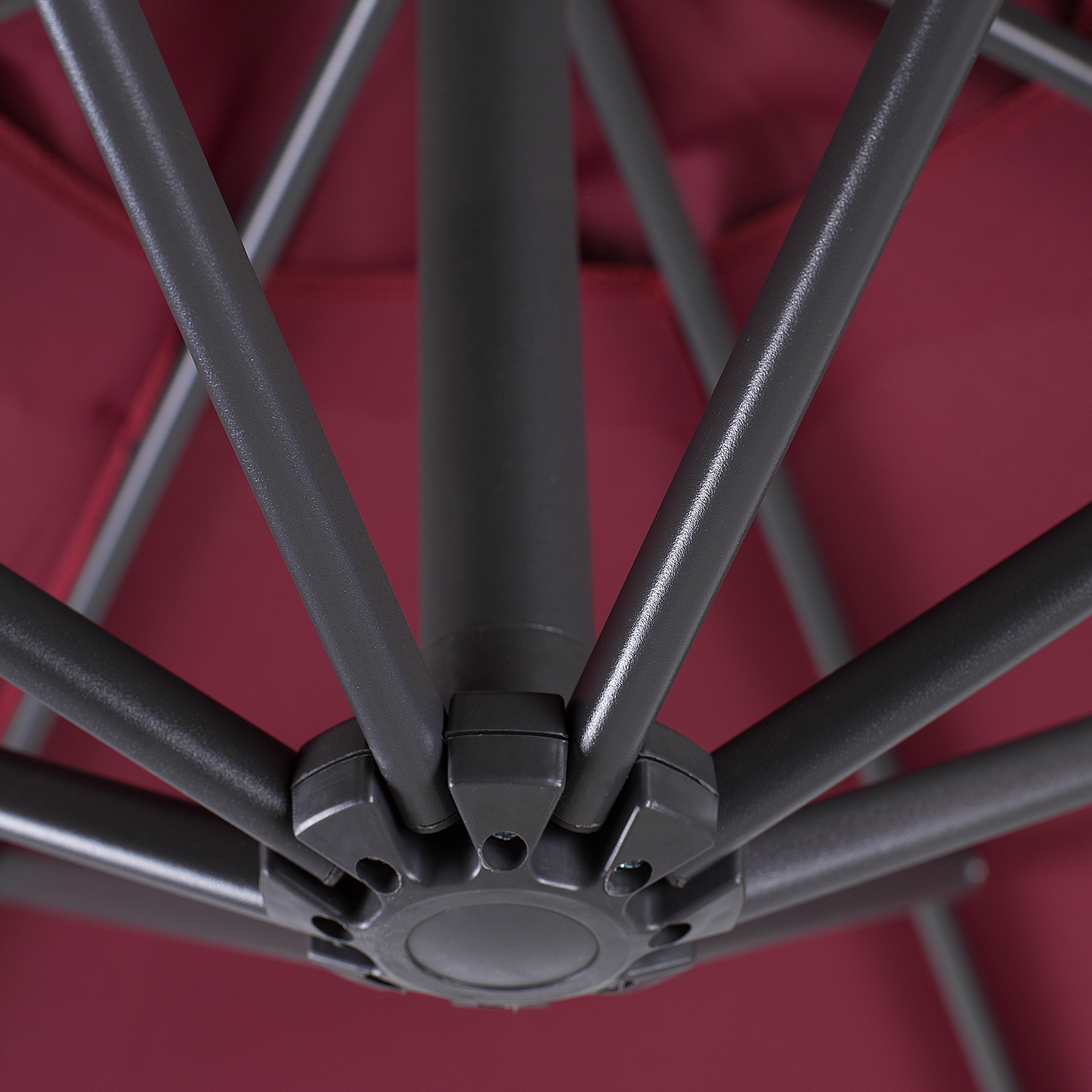 Ampelschirm ⌀ 300 cm burgunderrot RAVENNA