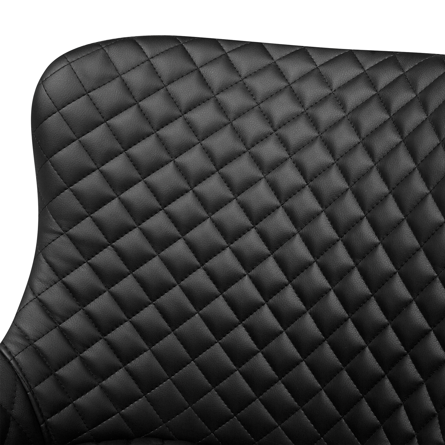 Esszimmerstuhl 2er Set SOLANO Kunstleder Schwarz