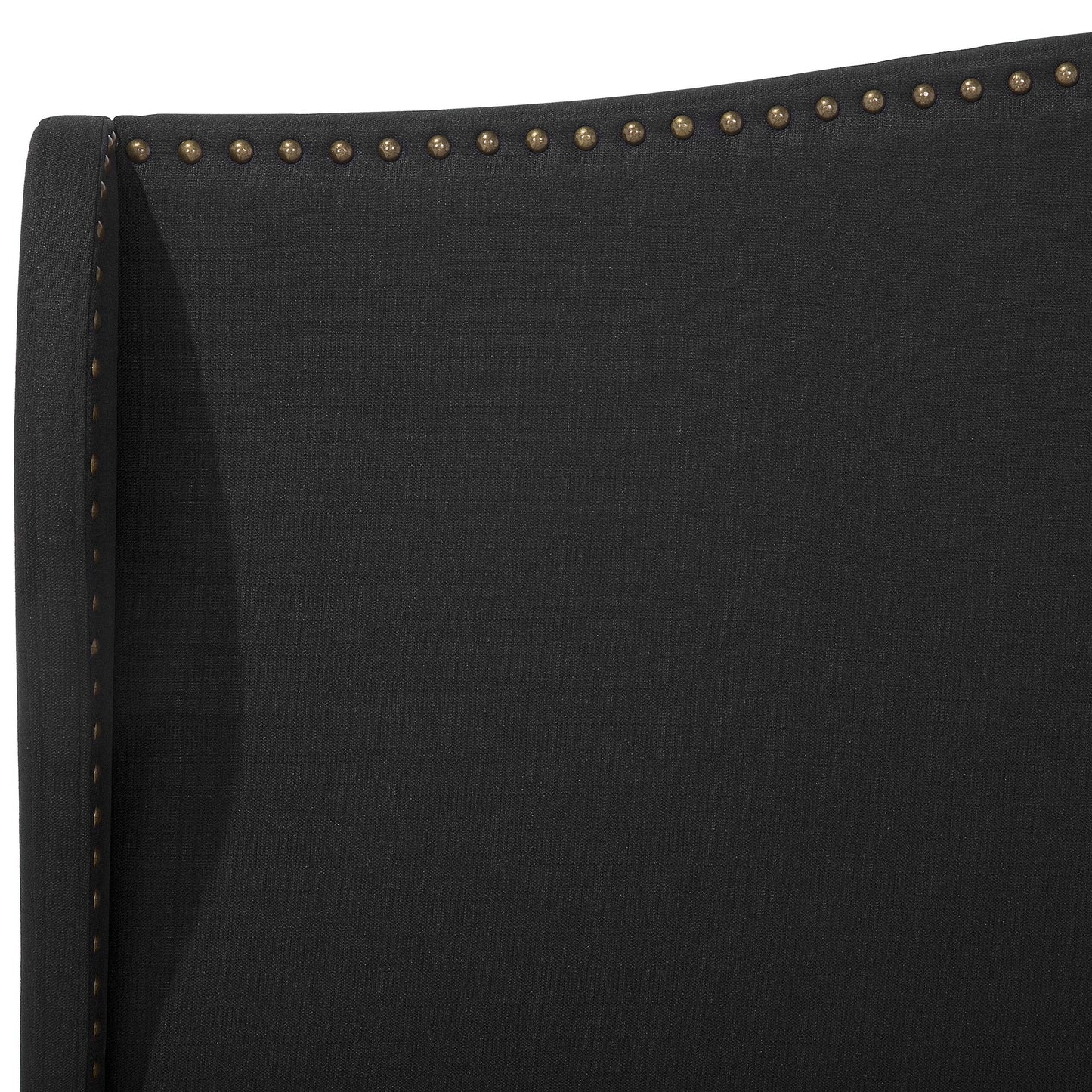 Bett mit Lattenrost Stoff COLMAR 180 x 200 cm Schwarz