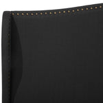 Bett mit Lattenrost Stoff COLMAR 180 x 200 cm Schwarz