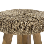 Beistelltisch Teakholz hellbraun ⌀ 44 cm KELSEY