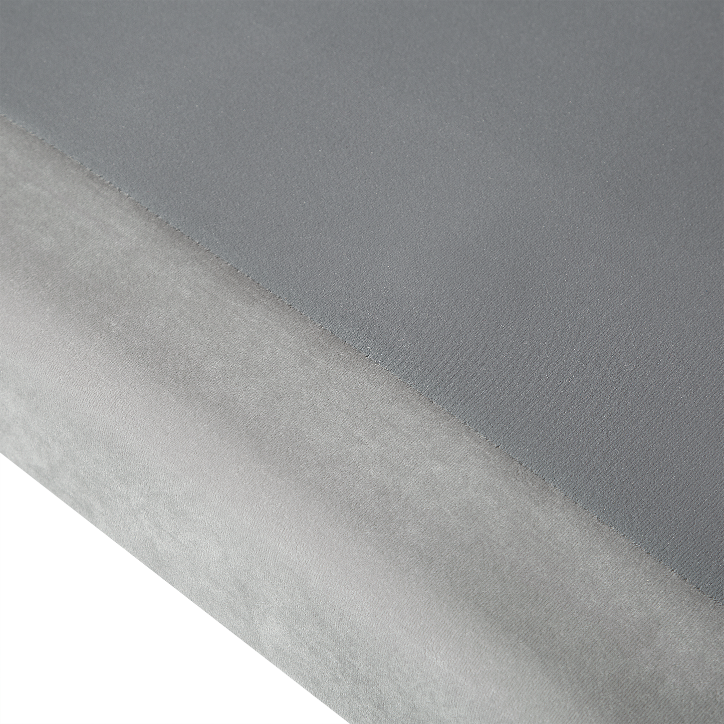 3-Sitzer Sofa Samtstoff hellgrau LOKKA