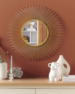 Wandspiegel CILLY 80 cm 80 cm Metall Gold