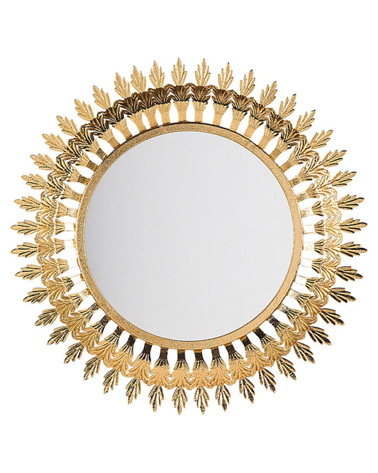 Wandspiegel VOREY 60 cm 60 cm Metall Gold