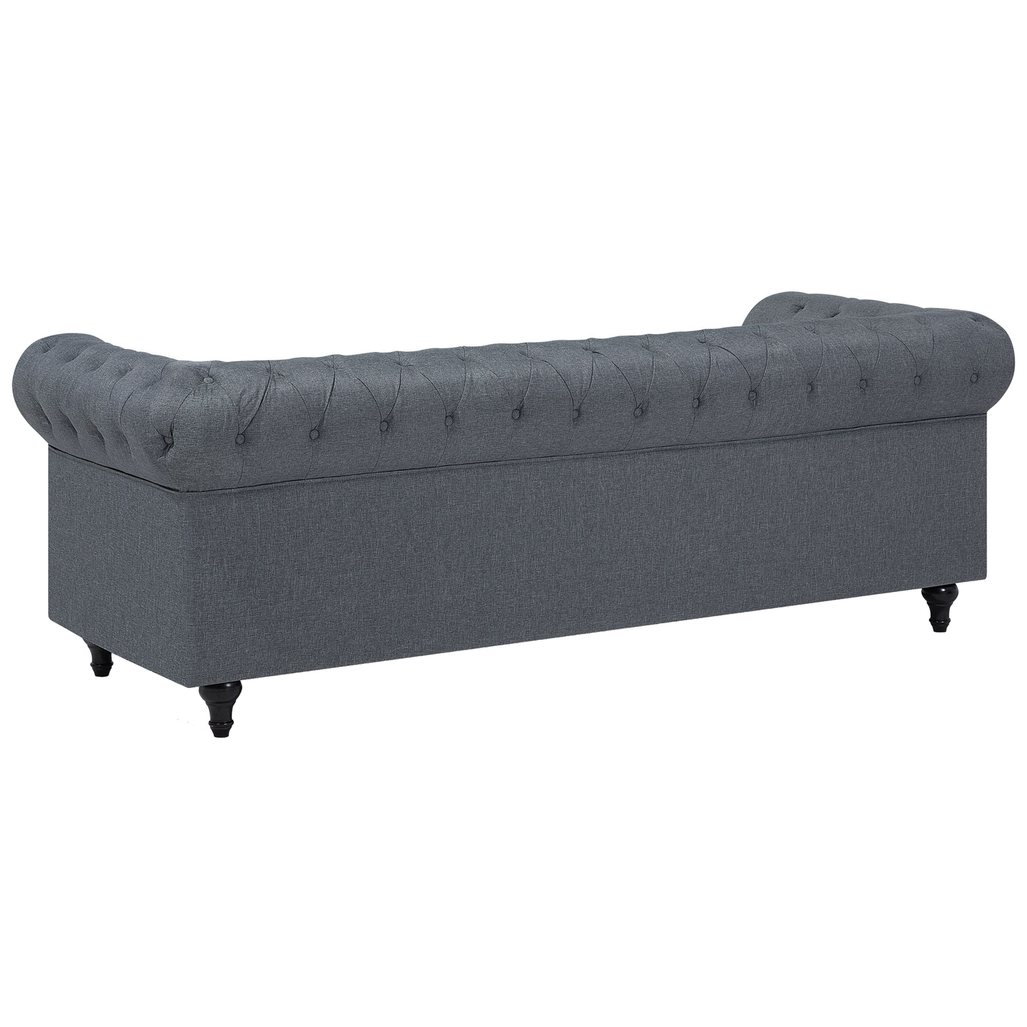 Ecksofa hellgrau linksseitig CHESTERFIELD