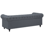 Ecksofa hellgrau linksseitig CHESTERFIELD