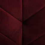 3-Sitzer Schlafsofa Samtstoff dunkelrot SENJA