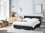 Boxspringbett Stoff PRESIDENT 160 x 200 cm Schwarz