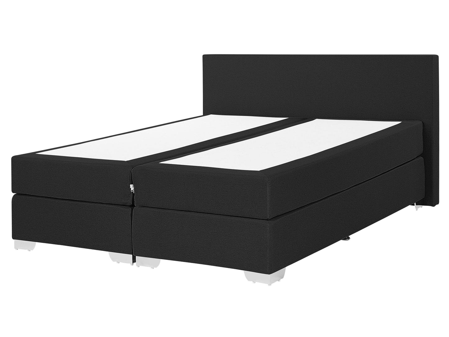 Boxspringbett Stoff PRESIDENT 160 x 200 cm Schwarz