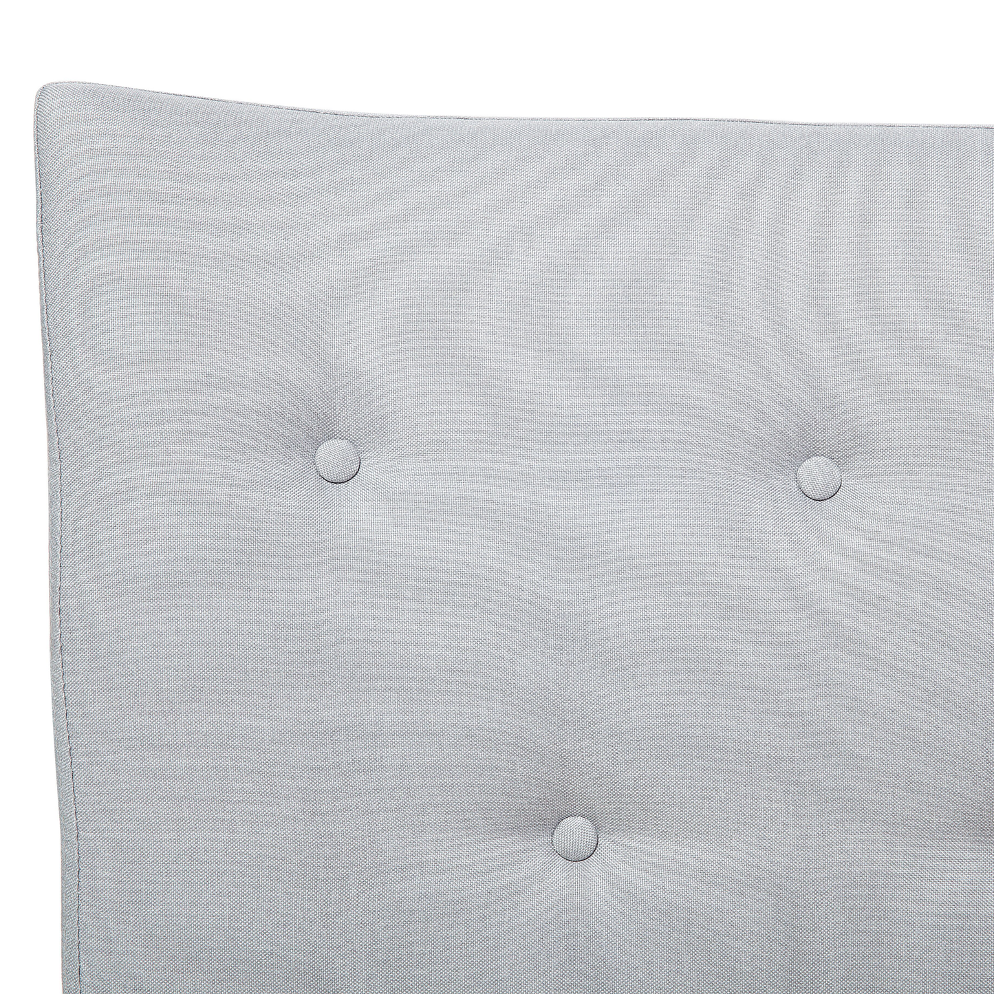 Bett mit Lattenrost Stoff SAVERNE 160 x 200 cm Hellgrau